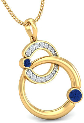 20% OFF on Aurobliss.com Entangled Secret 18K Cubic Zirconia Yellow Gold Pendant