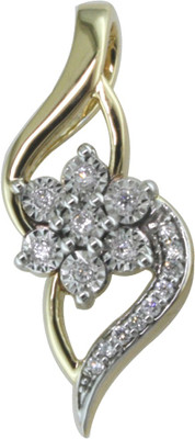 9% OFF on Vivre Jewels Fancy Design 18K Yellow Gold Plated Silver Pendant