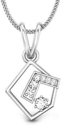 19% OFF on Candere Anisha Rhodium Plated Diamond White Gold Pendant