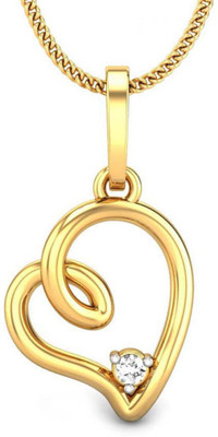 Candere Orelia Heart 14K Diamond Gold Pendant