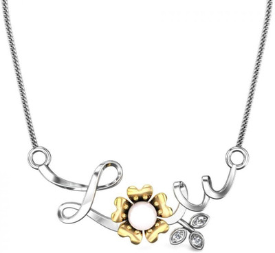 20% OFF on Candere Claudia Pearl Rhodium Plated 14K Pearl White Gold Pendant