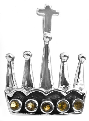 Exotic India Faceted Peridot Sterling Silver Pendant