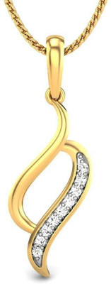 19% OFF on Candere Delicate Light Rhodium Plated Yellow Gold Pendant