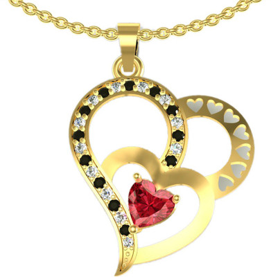 83% OFF on Suvarnadeep Rossy Yellow Gold Plated Sterling Silver Pendant