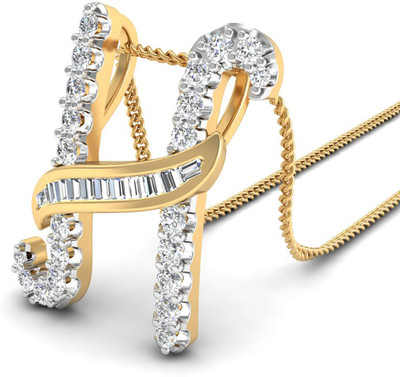 WearYourShine by PCJ The Prima H Diamond 18K Diamond Yellow Gold Pendant