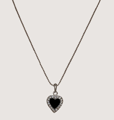 50% OFF on Oars Black Heart Metal, Acrylic Pendant