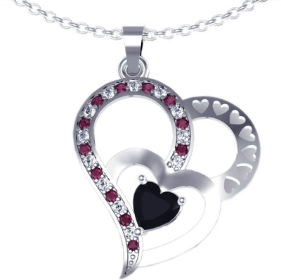 76% OFF on Suvarnadeep Rossy Rhodium Plated Sterling Silver Pendant