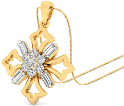 20% OFF on WearYourShine by PCJ The Merry Yellow Gold Plated 18K Diamond Gold Pendant