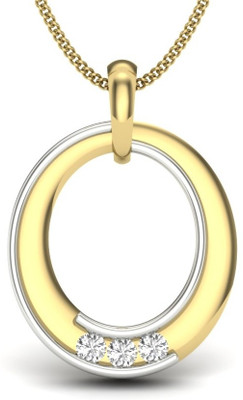 KuberBox Minimalistic Diamond Yellow Gold Pendant KuberBox Minimalistic Diamond Yellow Gold Pendant
