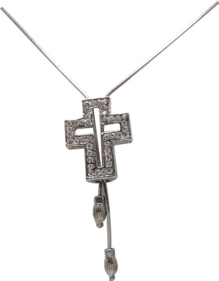 72% OFF on Jewelz Faithful Cross Metal Pendant