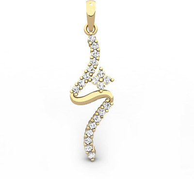 19% OFF on Candere The Fortune Diamond Rhodium Plated 14K Yellow Gold Pendant