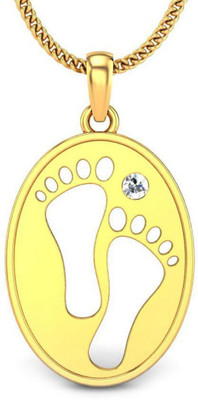 Candere Dhan Laxmi 14K Diamond Yellow Gold Pendant