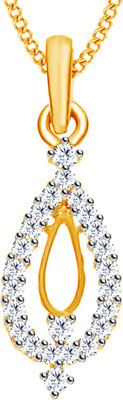 40% OFF on Jacknjewel Pisti Set 14K Yellow Gold Plated 14K Diamond Gold Pendant