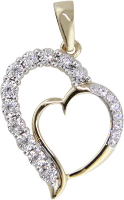 9% OFF on Vivre Jewels Fancy Design 18K Yellow Gold Plated Silver Pendant