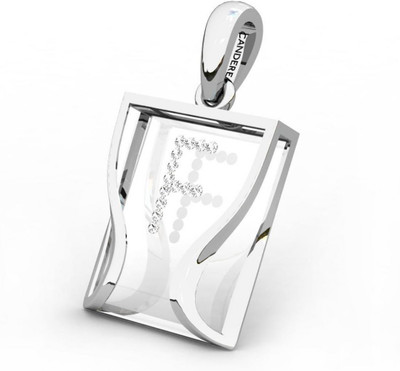 20% OFF on Candere The Initial F 18K Diamond White Gold Pendant