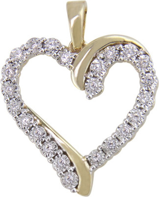 9% OFF on Vivre Jewels Fancy Design 18K Yellow Gold Plated Silver Pendant