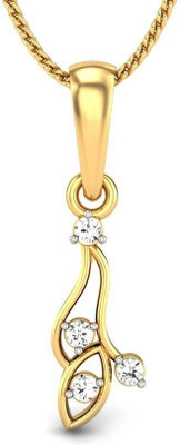 20% OFF on Candere Samiksha Rhodium Plated Yellow Gold Pendant