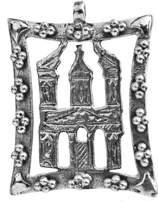 Exotic India Minaret Sterling Silver Pendant