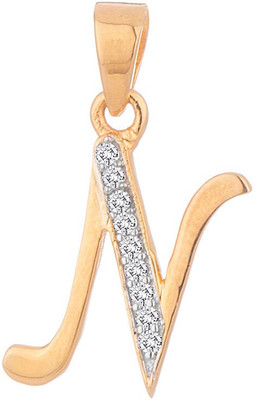 Voylla Precious Plain Yellow Gold Plated 14K Diamond Yellow Gold Pendant