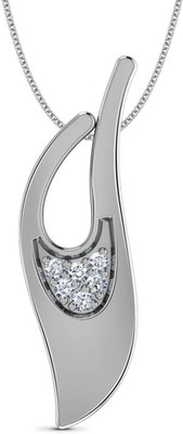 40% OFF on JacknJewel Hallmark Certified 14K White Gold Plated 14K Diamond Gold Pendant