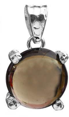 Exotic India Smoky Quartz Sterling Silver Pendant Exotic India Smoky Quartz Sterling Silver Pendant
