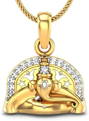 Candere Ballaleshwar 14K Diamond Yellow Gold Pendant