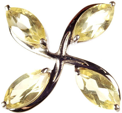 Exotic India Marquis Sterling Silver Pendant