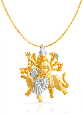 55% OFF on Mahi 24K Yellow Gold Plated Brass, Alloy Pendant