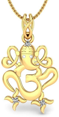 20% OFF on Candere Gajanan Rhodium Plated Yellow Gold Pendant 20% OFF on Candere Gajanan Rhodium Plated Yellow Gold Pendant