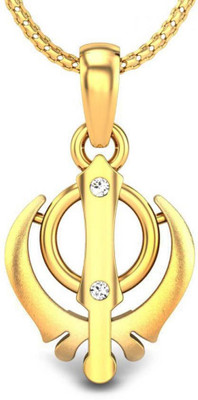 20% OFF on Candere Salamat Khanda 14K Diamond Yellow Gold Pendant