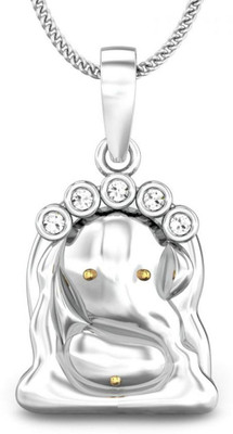 Candere Chintamani 18K Diamond White Gold Pendant