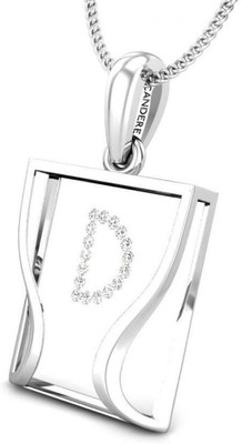 20% OFF on Candere The Initial D 18K Diamond White Gold Pendant