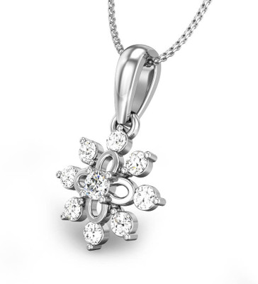 20% OFF on Candere Star Bright Diamond Rhodium Plated 14K White Gold Pendant