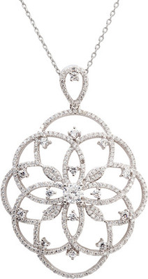 23% OFF on GemLN Finish Zobhana Rhodium Plated Alloy Pendant