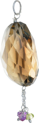 Exotic India Faceted Amethyst Sterling Silver Pendant Exotic India Faceted Amethyst Sterling Silver Pendant