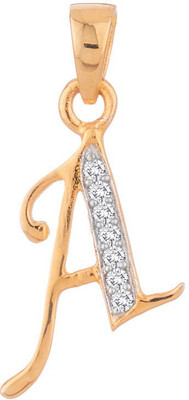 Voylla Precious Plain Yellow Gold Plated 14K Diamond Yellow Gold Pendant
