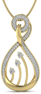 KuberBox Vanilla 18K Diamond Yellow Gold Pendant KuberBox Vanilla 18K Diamond Yellow Gold Pendant