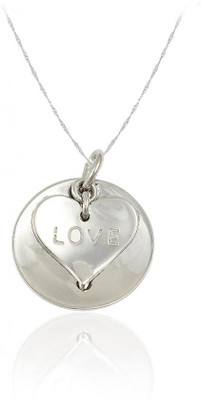 70% OFF on Exxotic Jewelz Love Forever Rhodium Plated Silver Pendant
