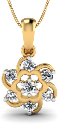 KuberBox Amore 14K Diamond Gold Pendant