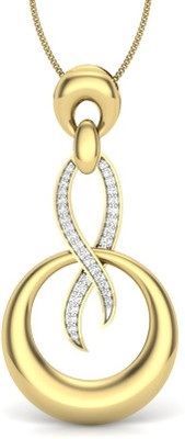 10% OFF on KuberBox Italian Beauty 14K Diamond Gold Pendant