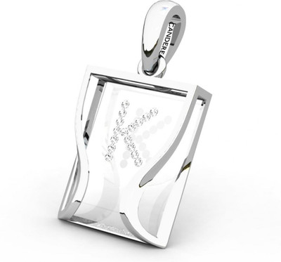 20% OFF on Candere The Initial K 18K Diamond White Gold Pendant