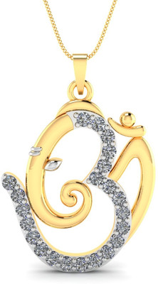KuberBox 18K Diamond Yellow Gold Pendant KuberBox 18K Diamond Yellow Gold Pendant