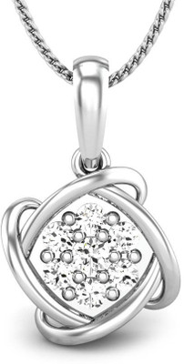 19% OFF on Candere Rewind Star Diamond Rhodium Plated 18K White Gold Pendant