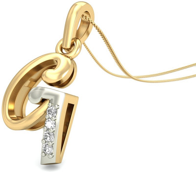 WearYourShine by PCJ The Initial G Diamond 18K Diamond Gold Pendant