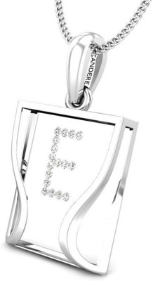 20% OFF on Candere The Initial E 18K Diamond White Gold Pendant