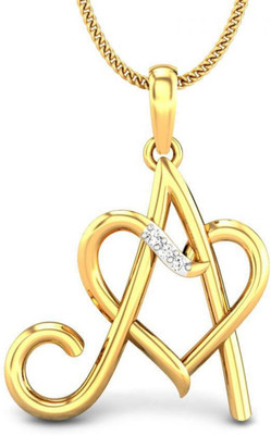 20% OFF on Candere A Love Rhodium Plated 14K Diamond Yellow Gold Pendant 20% OFF on Candere A Love Rhodium Plated 14K Diamond Yellow Gold Pendant