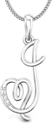19% OFF on Candere J Love Rhodium Plated 18K Diamond White Gold Pendant
