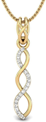 20% OFF on Candere Journey of Life Diamond Rhodium Plated 14K Yellow Gold Pendant