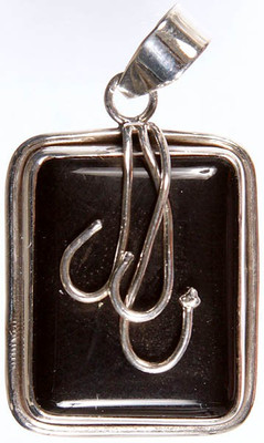 Exotic India Designer Onyx Sterling Silver Pendant