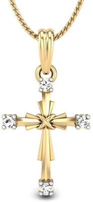 20% OFF on Candere Holy Christ Diamond Rhodium Plated 14K Yellow Gold Pendant